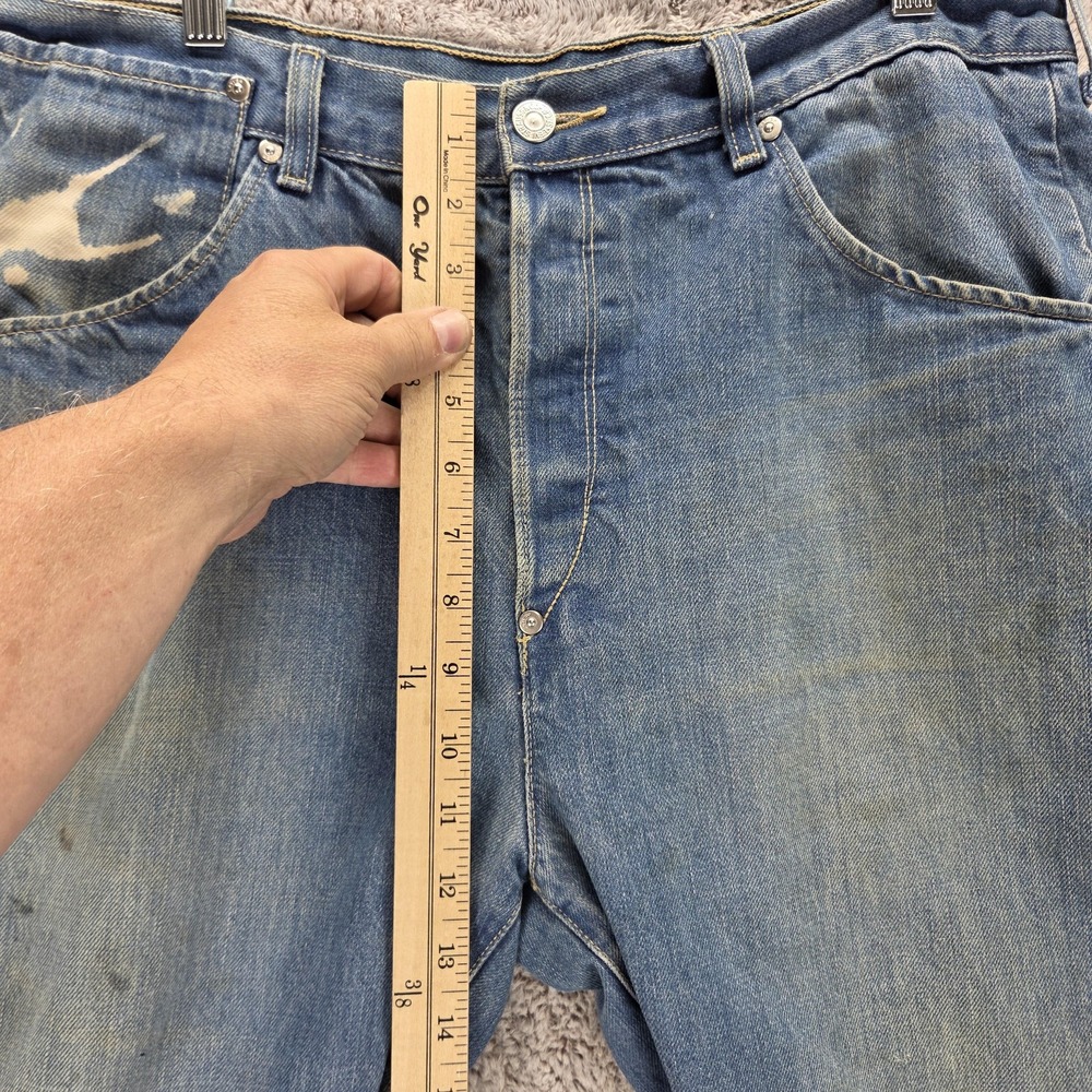 Vintage Levis Engineered Jeans Mens 36x32 Blue Twisted Buckle Back One Pocket - Picture 7 of 16